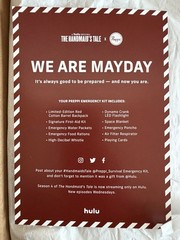 THE HANDMAID’S TALE EMERGENCY KIT SURVIAL HULU PREPPI LIMITED ED WE ARE MAYDAY🆕