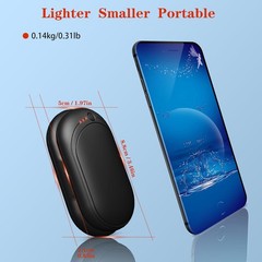 Electric Hand Warmer Rechargeable Set of 2 with 6000Mah Pocket Warmer USB