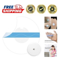 Easy Apply 40-Pack Libre Sensor Covers – No Glue in Center & Breatheable Design