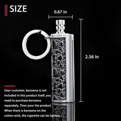 Permanent Match Keychain Lighter,Keychain Flint Metal Matchstick Fire Starter