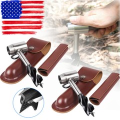 Outdoor Survival Tool Wood Drill Manual Hand Auger Wrench for Bushcraft Settlers