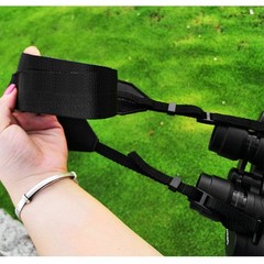 Widened Binoculars Lanyard Black Camera Shoulder Neck Hanging Rope Cotton