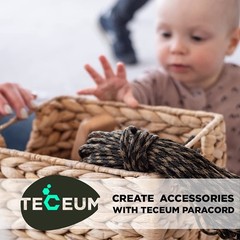 Teceum Paracord Type Iii 550 Army Green 200 Ft 4Mm Tactical Rope Mil-Spec