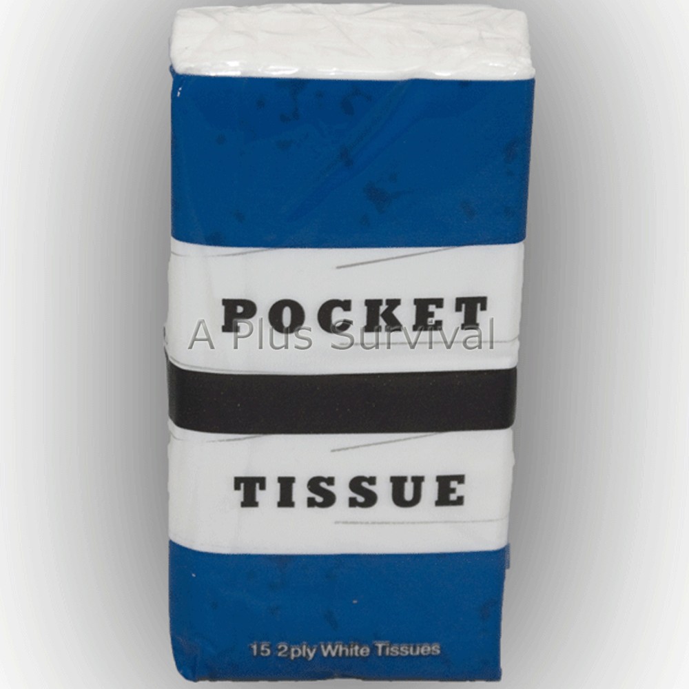 100 Packs of Pocket Travel Tissue for Car Purse Emergency Survival Hygiene Kit