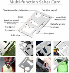 14 in 1 Outdoor Emergency Survival And Safety Gear Kit Camping Tactical Tools