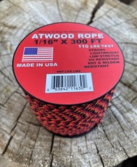 Rope 1/16″ x 300’ Atwood Utility Rope 100 lb. Tensile Strength – Ember
