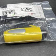 AWP 2-in-1 Emergency Escape Tool Window Breaker Seat Belt Cutter Yellow