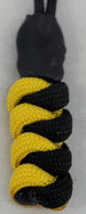 Paracord ~ Black/Yellow ~ Zipper Pull/Knife Lanyard/Key Fob/Tool Keeper ~ 16