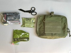 North American Rescue NAR-4 Chest Pouch Kit OD Green + NAR 6.25 Responder Shears
