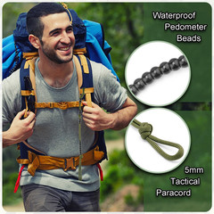 Ranger Beads Pace Counter Kit for Hiking and Swimming – 3 Pieces, 16 Inches