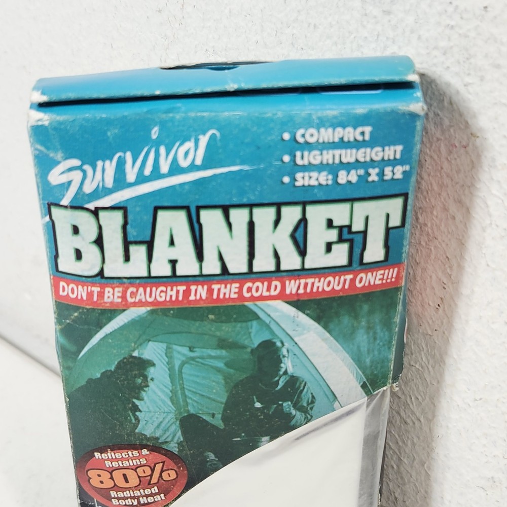 Emergency Blanket 84″ x 52″ Survivor Survival NEW