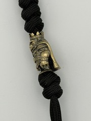 King Gorilla Lanyard Bead Paracord Knife Charm EDC Brass Color