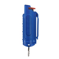 4 Police Magnum pepper spray .50oz blue molded keychain self defense protection