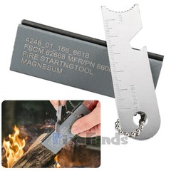 Emergency Fire Starter Strike Ferro Rod All Weather Firesteel Magnesium Flint A+