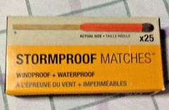 NEW UCO Stormproof Matches 25-Pack w/Strikers Windproof Waterproof Survival Gear