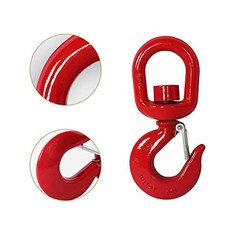 on Slip Hooks Swivel Lifting Hook with Safety Latch,360 Degree Alloy Steel 5T