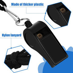 7 Pack Whistles, Coaches Whistles with Lanyard Sports Whistle Loud Crisp Sound W