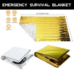 Emergency Blanket Outdoor Survive First Aid Rescue Kit Thermal Blanket for Campi