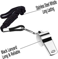 Referee Hat and Whistle Set with 6 Penalty Flag Football Flags – Complete Footba