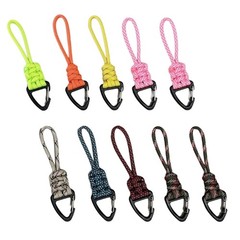 10lots Paracord Weave Handmade Keychains Lanyard Buckles Car Trinkets Key Holder