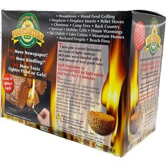 Non-Toxic Fire Starters 35 Count Quick Lighting Nuggets Grill Campfire Use