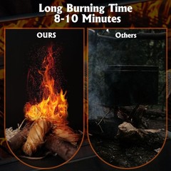 USKICH Fire Starters 150 Pack Wax Wood Fire Lighter BBQ Fireplace Campfire