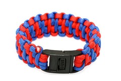 2 Pieces Chums Wasatch Paracord Survival Bracelet – Blue Red