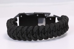 Mini Folding Paracord Knife Bracelet – Every Day Carry EDC (Black)