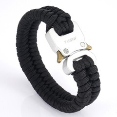 Quick Unlock Outdoor Survival Tactical Bracelet Woven Survival Tool Adjustable