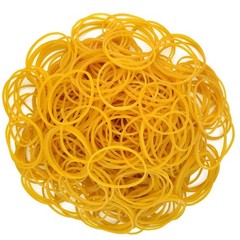 Wobe 1000pcs Rubber Bands, Bank Paper Bills Money Dollars 6mm-1000pcs, Yellow
