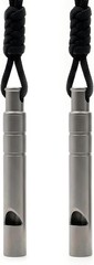 Titanium Emergency Whistle, 120dB Loud Pealess Signal Whistle with Lanyard and