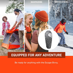 SOL Escape Bivvy with Hood – Emergency Preparedness Blanket – Reflects up to 70%