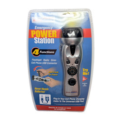Ready America Emergency Power Station Flashlight Phone Charger Radio