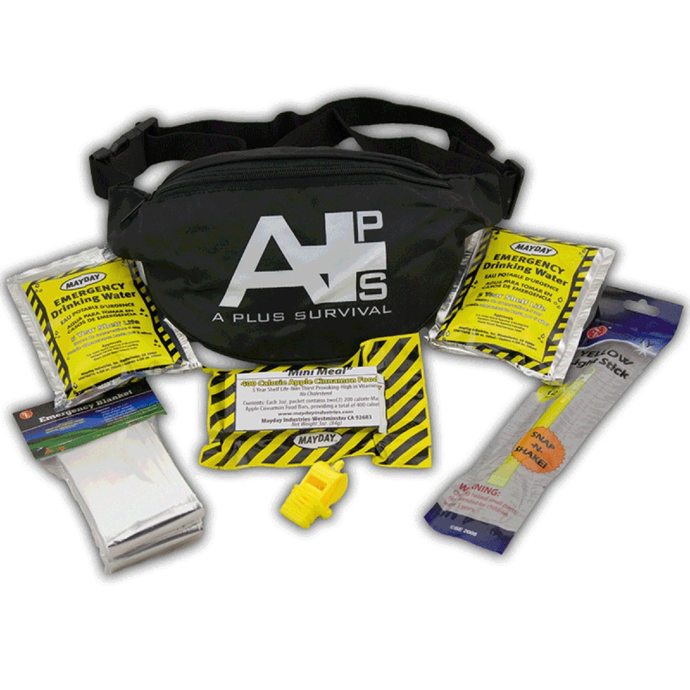 1 Day Emergency Car Office Work Camping Survival Kit Fanny Pack Bug Out Bag