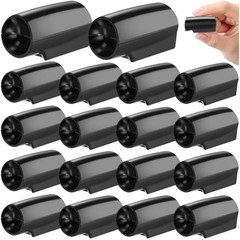18 Pcs Deer Warning Whistles for Car Warning Horn for Single Hole Black