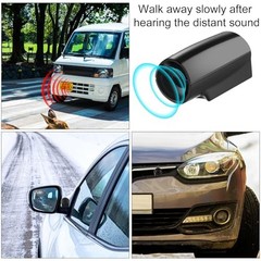 18 Pcs Deer Warning Whistles for Car Warning Horn for Single Hole Black