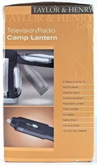 Taylor & Henry – Television/Radio Camp Lantern 3 Way Power