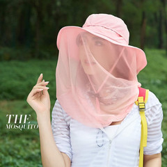 Mosquito Head Net Hat, Safari Sun Hat with Veil Mesh Protection from Insect
