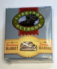Labrador Outdoor Emergency Blanket & Survival Guide Book BRAND NEW in package.