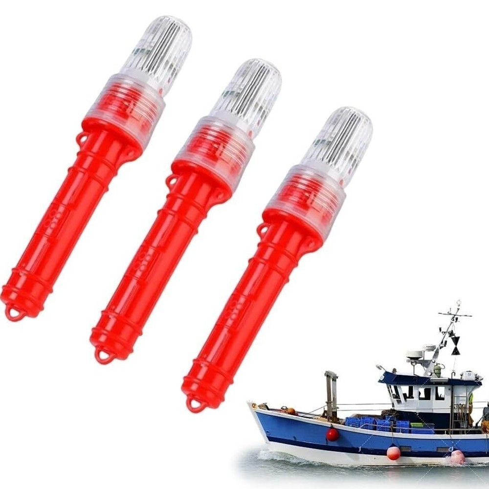 3Pcs Boat Flares Safety Kit Signals Electronic Boat Flare Coast Guard Approved