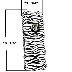 Multiguard 80 mill volt Stun Gun Rechargeable LED Flashlight 120 DB alarm Zebra