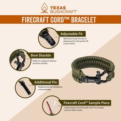 Fire Starter Survival Kit – Ferro Rod Flint Fire Steel, Striker Tool | Cowhid…