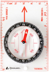 Compass – for Hiking, Camping, Survival & Orienteering – Map, Deluxe Map, Lensat