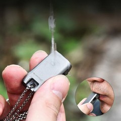 Titanium Alloy EDC Whistle Keychain Survival Emergency Outdoor Tool Waterproof
