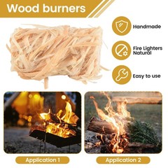 Natural Firelighters for Wood Burners, Fire , Firelighter for Stove7444