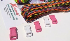 X-Cords Paracord Bracelet Survival Bracelet Kit W/ Jig make 10 parachute cord