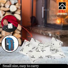 Topline 100 Fire Starters for Fireplace, Wood Stove, Charcoal BBQ & Campfire …