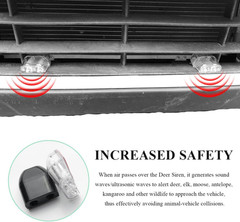 4 PCS Deer Whistles for Car, Deer Warning Whistle Wind Activated Safety Alert Wi