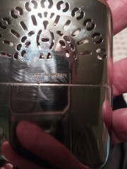 Peacock Pocket Warmer Reusable Silver Hand Warmer w/ Box Instructions Pouch