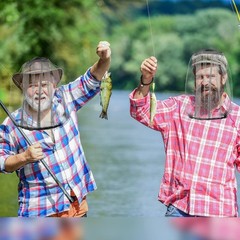 12 Pack Mosquito Head Net Face Mesh Bug Fly Netting Hood for Fishing Hiking